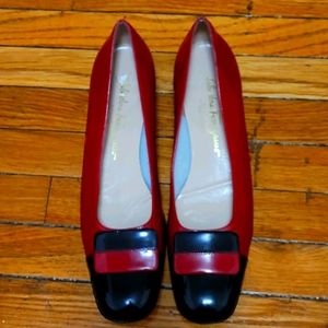 Red Ferragamo ballerina